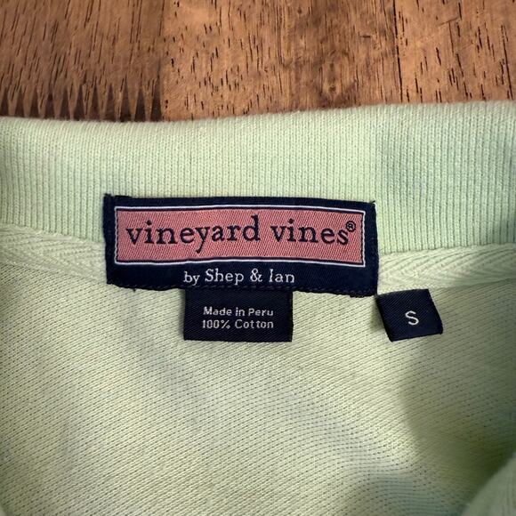 Vineyard Vines Boy’s Edgartown Pique Polo Golf Short Sleeve Green Size Small - Picture 3 of 7